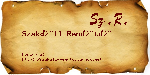 Szakáll Renátó névjegykártya